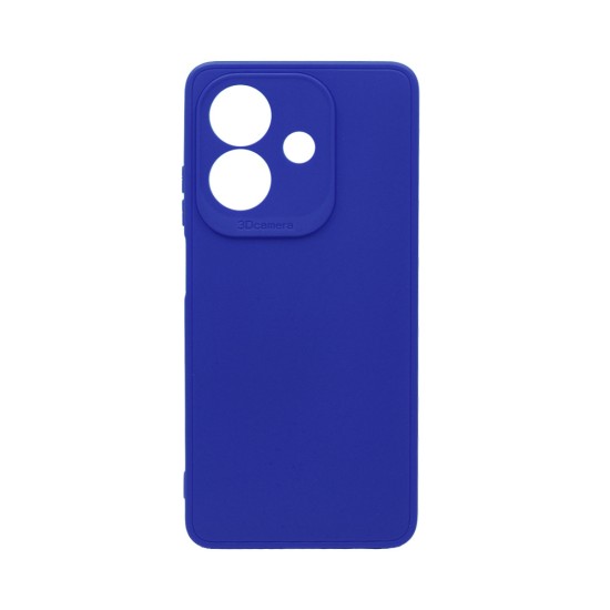 Soft Silicone Case with Camera Shield for Oppo A40 Dark Blue